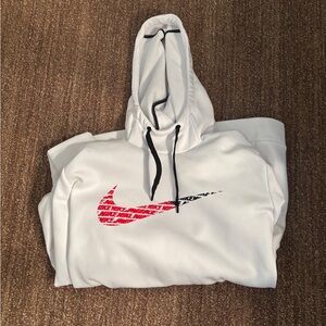 White Nike Performance Hoodie